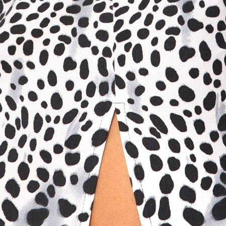 Pelmet Mini Skirt in Dalmatian