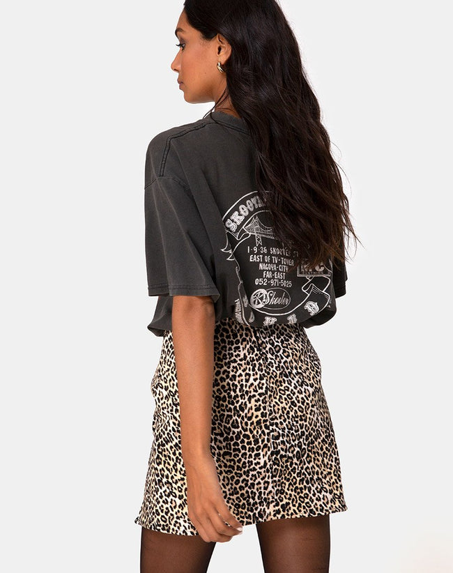 Pelmet Skirt in Rar Leopard Brown