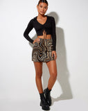 Image of Pelmo Mini Skirt in 70s Ripple