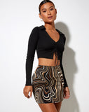 Image of Pelmo Mini Skirt in 70s Ripple