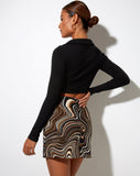 Image of Pelmo Mini Skirt in 70s Ripple