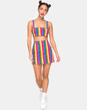 Pelmo Mini Skirt in Good Times Stripe  X Princess Polly