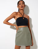 Image of Pelmo Mini Skirt in Pu Green