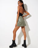 Image of Pelmo Mini Skirt in Pu Green