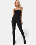 Penold Unitard in Black with Silver Hook