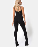 Penold Unitard in Black with Silver Hook