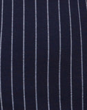 Petra Mini Dress in Navy Pinstripe