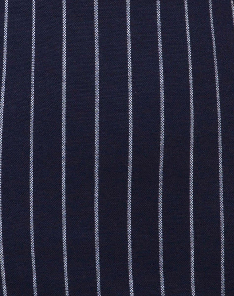 Petra Mini Dress in Navy Pinstripe