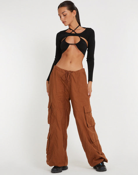 image of Philia Trouser in Bombay Brown