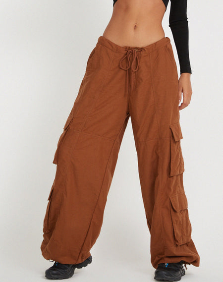 Vinsa Cargo Trouser in Light Brown