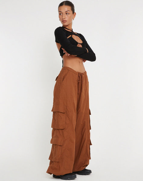 image of Philia Trouser in Bombay Brown