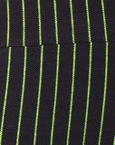 Poton Cutout Unitard in Neon Pinstripe