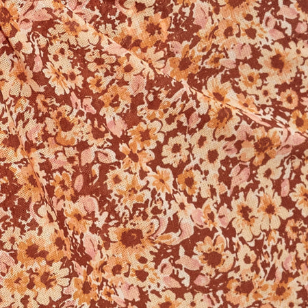 Pao Sarong in Small Flower Brown
