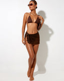 Image of Pumy Triangle Bikini Top in Choco Brown