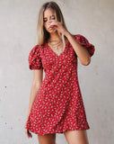 Elfira Dress in Falling for You Floral Red