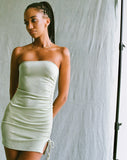 image of MOTEL X OLIVIA NEILL Maren Mini Dress in Washed Sage Green