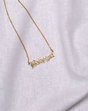 Image of Necklace in “Baby Girl” Gold