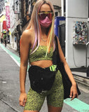 Cycle Short in Wild Cat Yellow  X Princess Polly