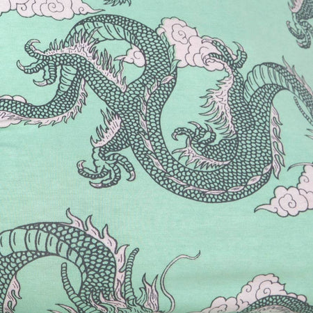 Quelia Crop Top in Chinese Dragon Neo Mint