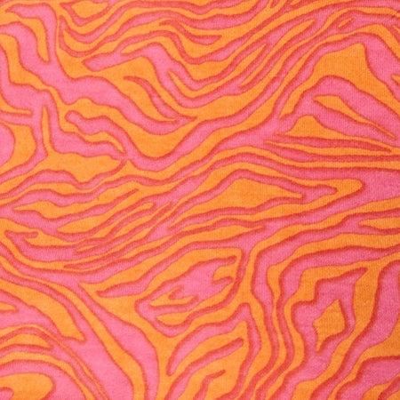 Quelia Crop Top in Trippy Waves Tangerine and Pink