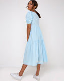 Rachel Midi Dress in Sky Blue