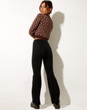 Image of Radka Jumper in Geo Knit Coffee Brown