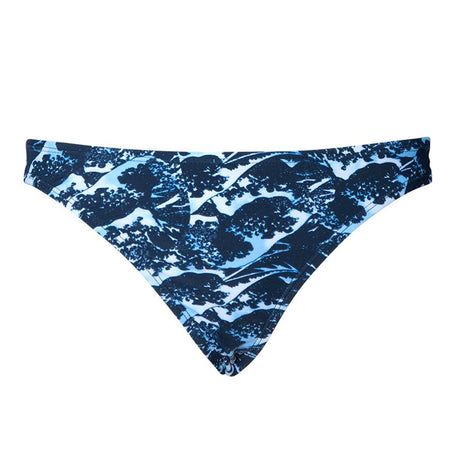 Rae Bikini Bottoms in Navy Wave Ground