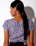 Raeto Crop Top in Lilac Blossom