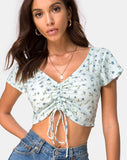 Raeto Top in Pretty Petal Green