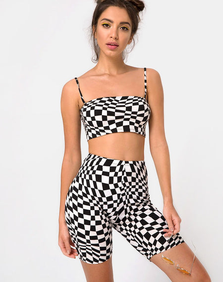 Kyga Crop Top in Charles Check