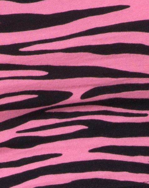 Ramo Bandeau in Zip's Zebra Pink