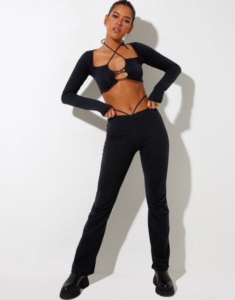 Image of Rana Crop Top in Black