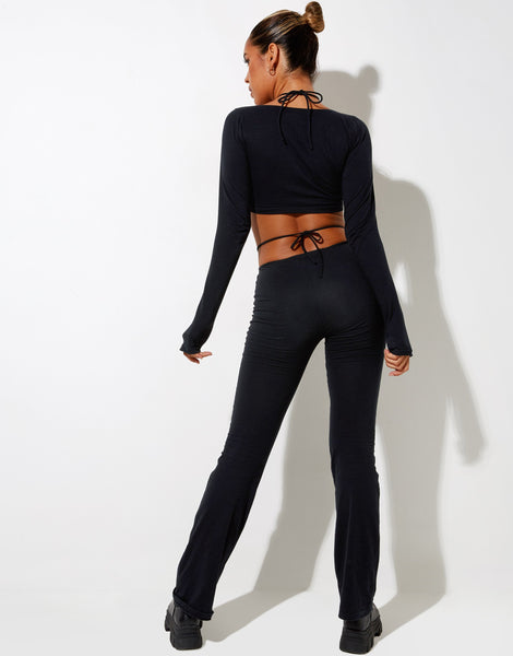 Image of Rana Crop Top in Black