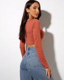 Image of Rana Crop Top in Cedar