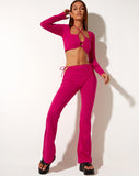 Image of Rana Crop Top in Fandango Pink