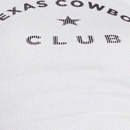 Rave Crop Top in White Texas Cowboy Club