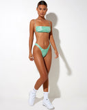 Image of Reema Tube Bikini Top in 70s Ripple Green