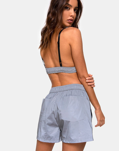 Aruna Short in Reflective Silver