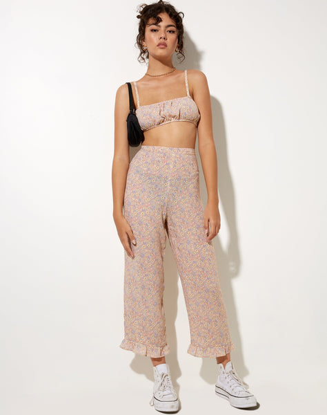 Bianca Culotte Trouser in 70's Prairie Girl Floral