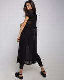 Remy Midi Dress in Polka Net black