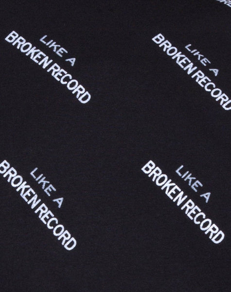 Oversize Basic Tee in Like a Broken Record