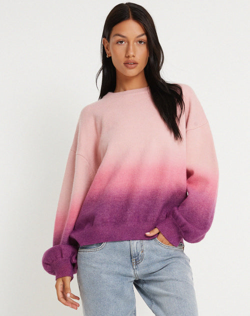 image of Akari Jumper in Gradient Pink