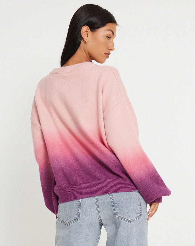 image of Akari Jumper in Gradient Pink