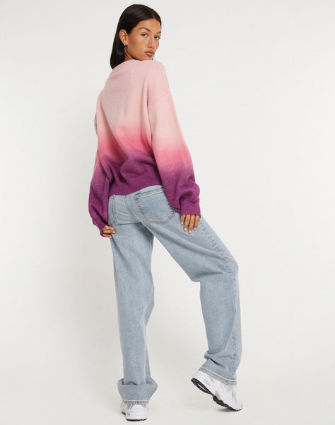 image of Akari Jumper in Gradient Pink