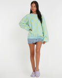 Image of Akari Jumper in Optiz Maze Blue