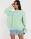 Image of Akari Jumper in Optiz Maze Blue