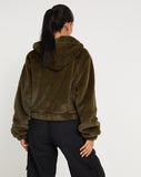 Image of Banowa Zip Up Jacket in Olive