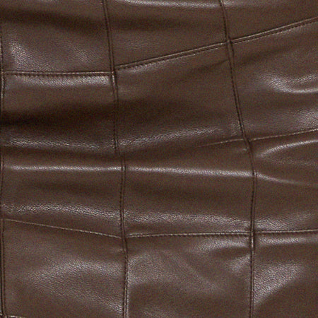 Bora Mini Skirt in PU Patchwork Choco Brown