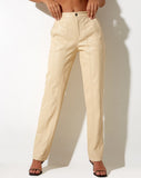Image of Centa Trouser in PU Butter
