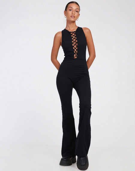 Lujia Jumpsuit in Black